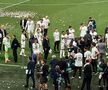 Fotbaliștii de la Real Madrid s-au bucurat pe teren alături de familie și suporteri. Foto: GSP.ro