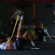 Antrenament la sala de forţă al echipei naţionale de tineret FOTO: Ionuţ Iordache (GSP)