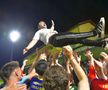 Imagini de colecție cu Adrian Mihalcea după ce Unirea Slobozia a rămas în Superliga. FOTO: Cristi Preda
