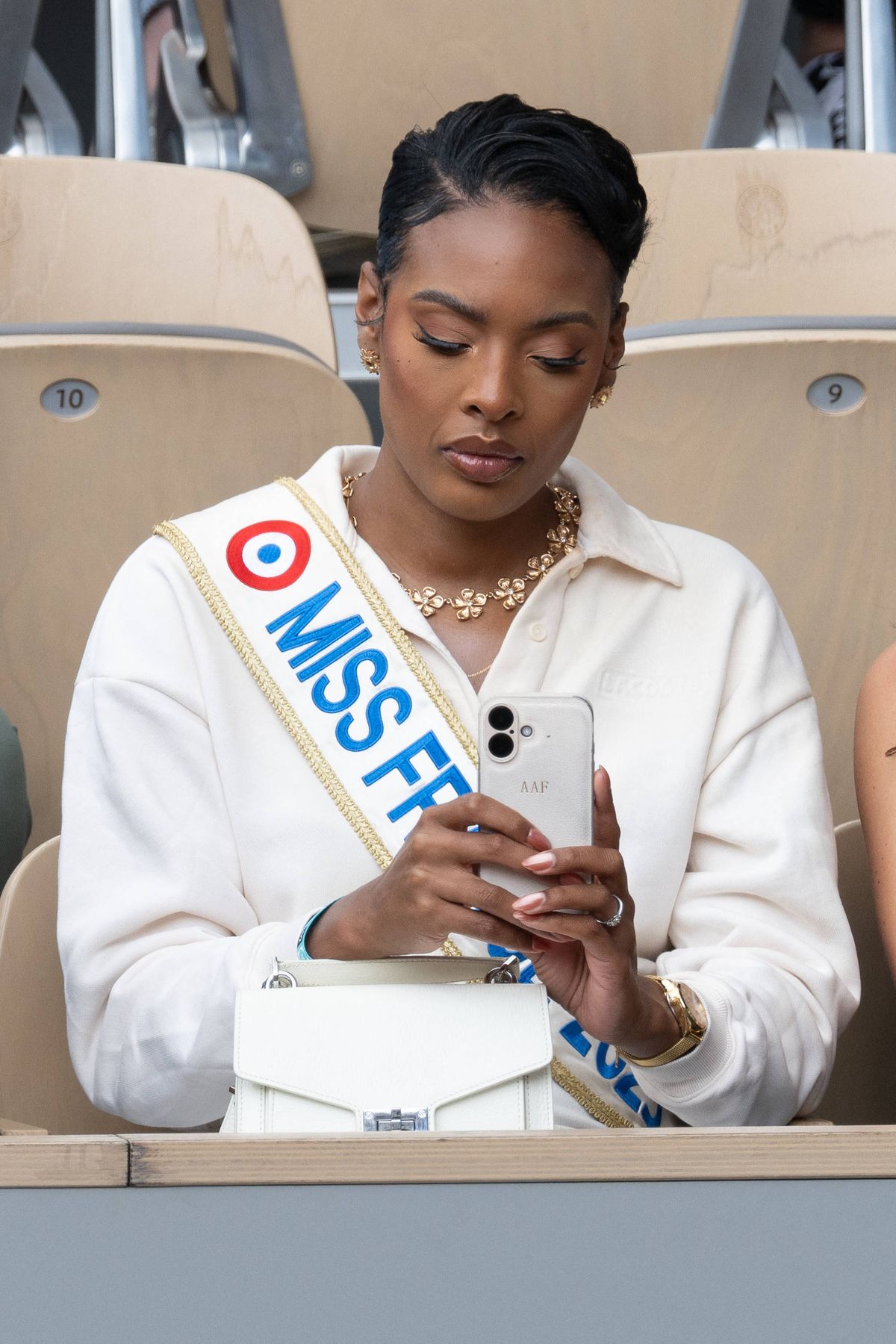 Miss Franța, în tribune la Roland Garros » Și Ion Țiriac a fost prezent! Au aplaudat în picioare surpriza lui Ousmane Dembele