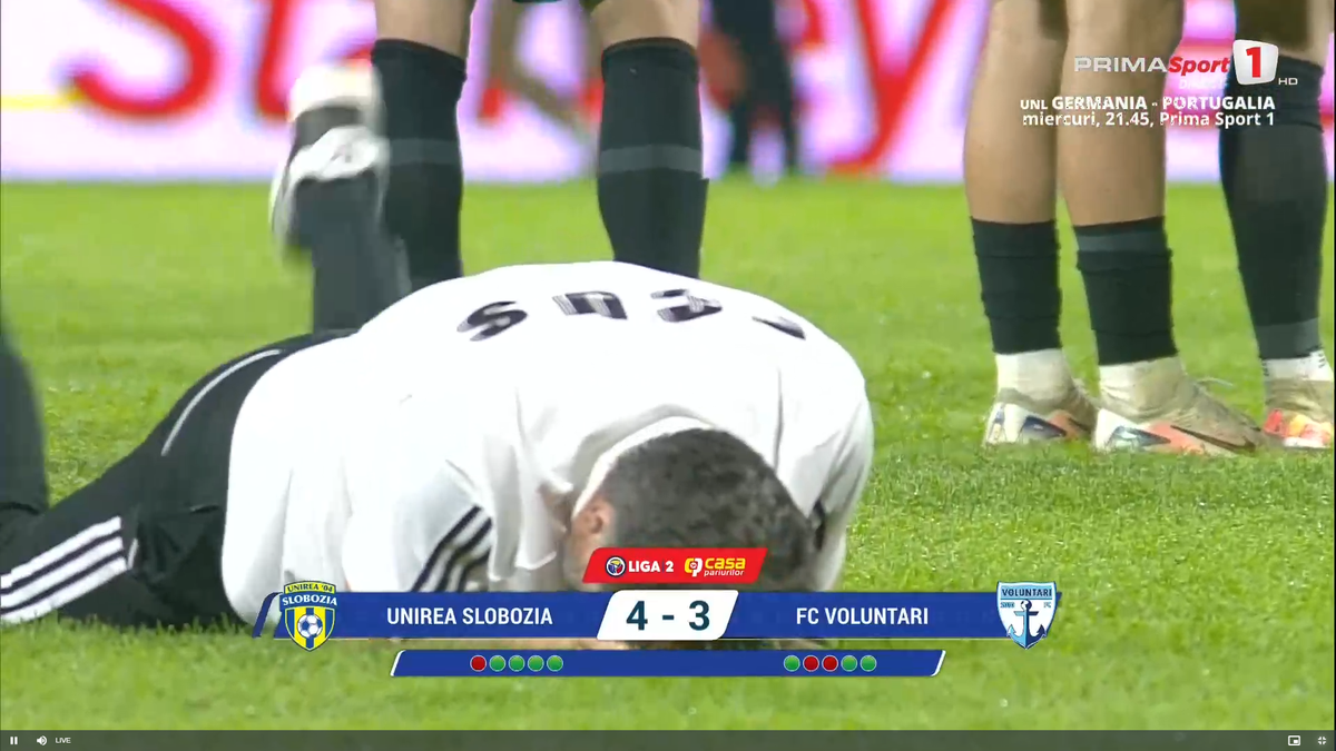 Imagini de colecție cu Adrian Mihalcea după ce a salvat-o pe Unirea Slobozia de la retrogradare