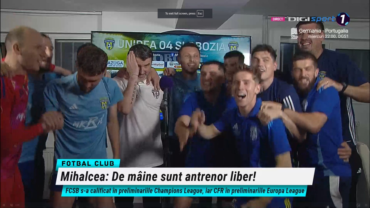 Adrian Mihalcea, întrerupt de jucători la flash interviu