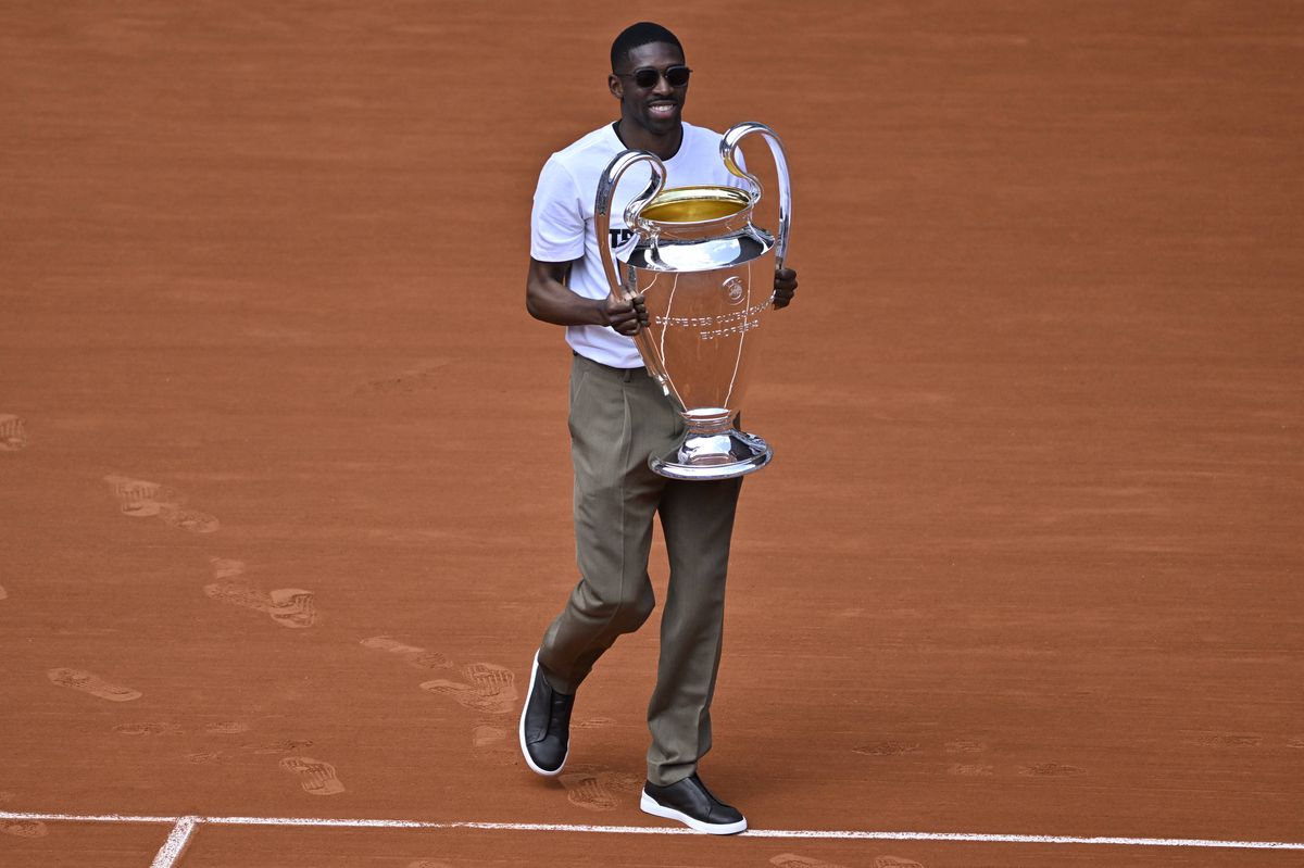 Miss Franța, în tribune la Roland Garros » Și Ion Țiriac a fost prezent! Au aplaudat în picioare surpriza lui Ousmane Dembele