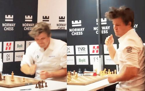 VIDEO Șocant! Magnus Carlsen a pierdut pentru prima oară împotriva campionului mondial Gukesh Dommaraju și a izbit puternic cu pumnul în masă!