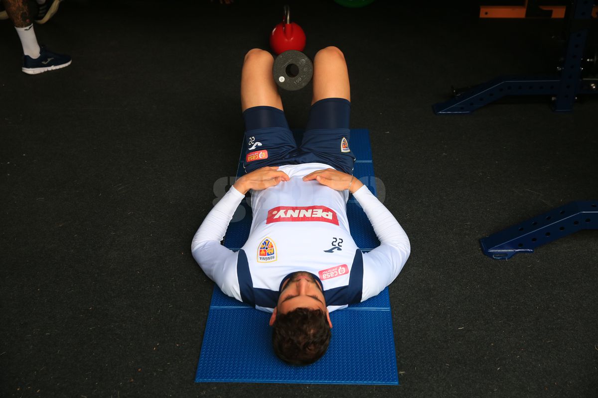 Antrenament la sală al echipei naţionale de tineret, 2 iunie 2025