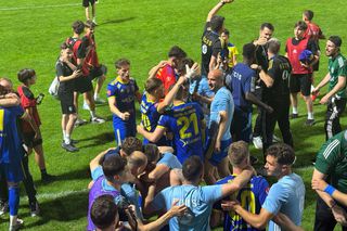 Dramatism total în Unirea Slobozia - FC Voluntari, returul barajului din Superliga » S-au salvat la loviturile de departajare