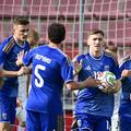 FCSB nu a renunțat la Emerllahu (în centrul imaginii, marcator în Kosovo - Cehia) // FOTO Imago Images
