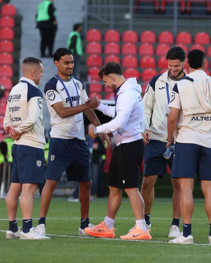 Imagini înainte de Georgia - România/ foto Facebook @Echipa națională de fotbal a României
