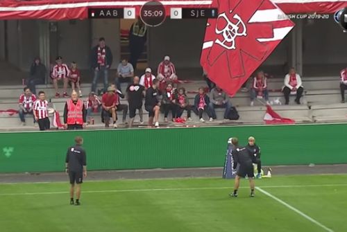 Aalborg a pierdut în finala Cupei Danemarcei în fața lui Sonderjyske, scor 0-2 // foto: captură YouTube