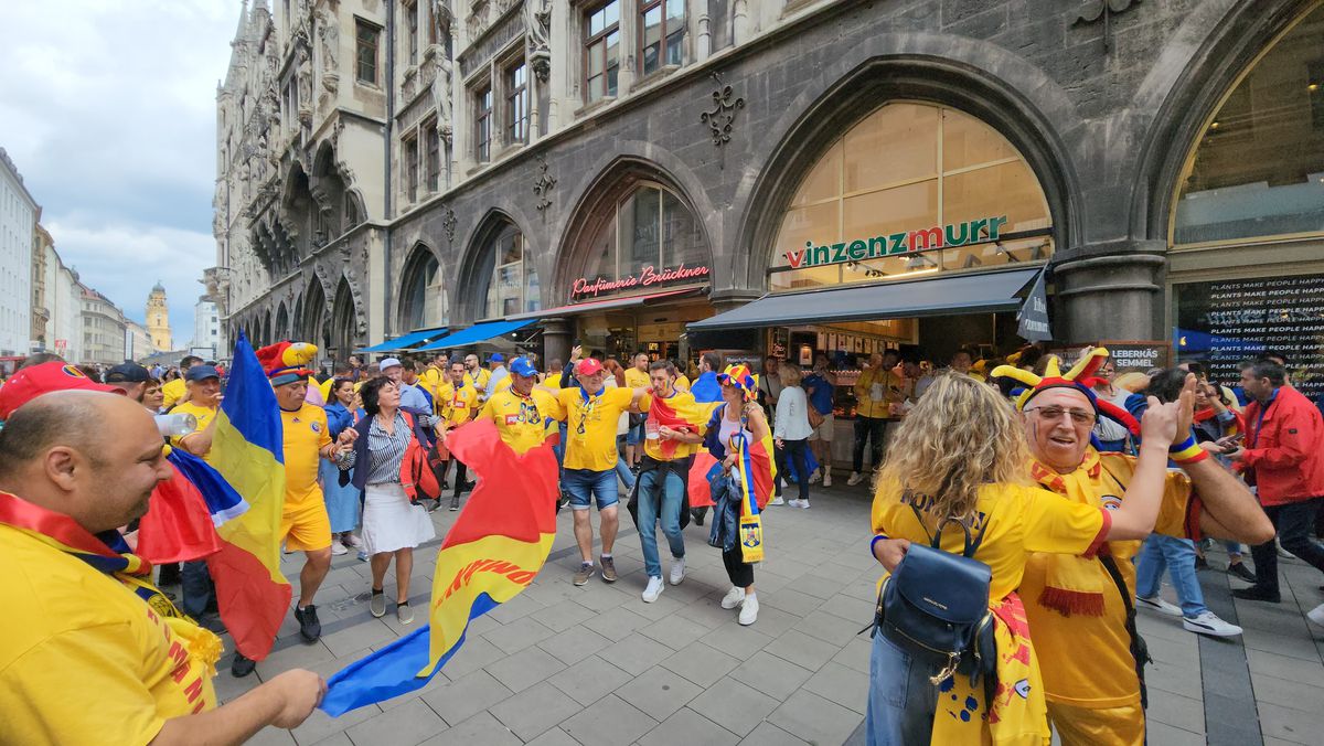 Fanii români fac spectacol la Munchen / România - Olanda, 02.07.2024