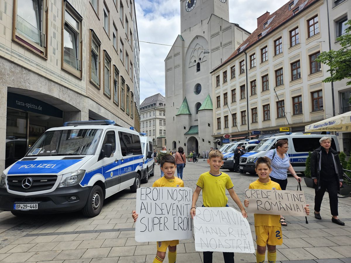 Fanii români fac spectacol la Munchen / România - Olanda, 02.07.2024