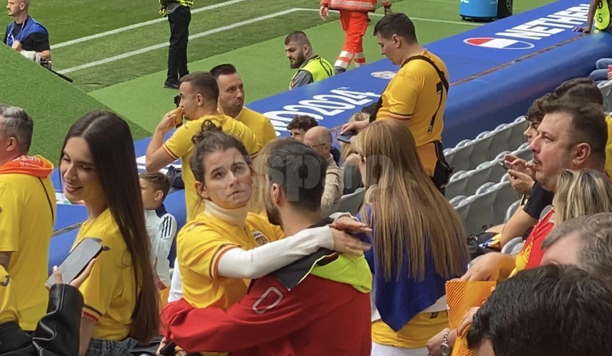 Love is in the air: Kira Hagi, surprinsă în brațele iubitului ei  » Scene romantice în tribunele Allianz Arena