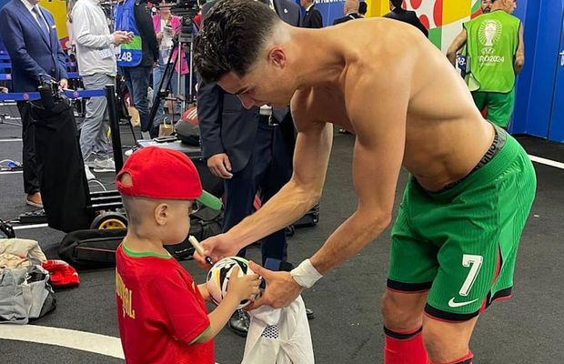 Gest emoționant al lui Ronaldo. Cele mai frumoase clipe din viața unui copil bolnav incurabil
