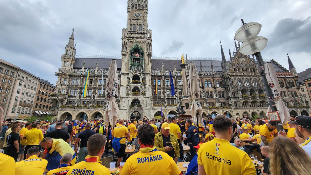 Fanii români fac spectacol la Munchen / România - Olanda, 02.07.2024