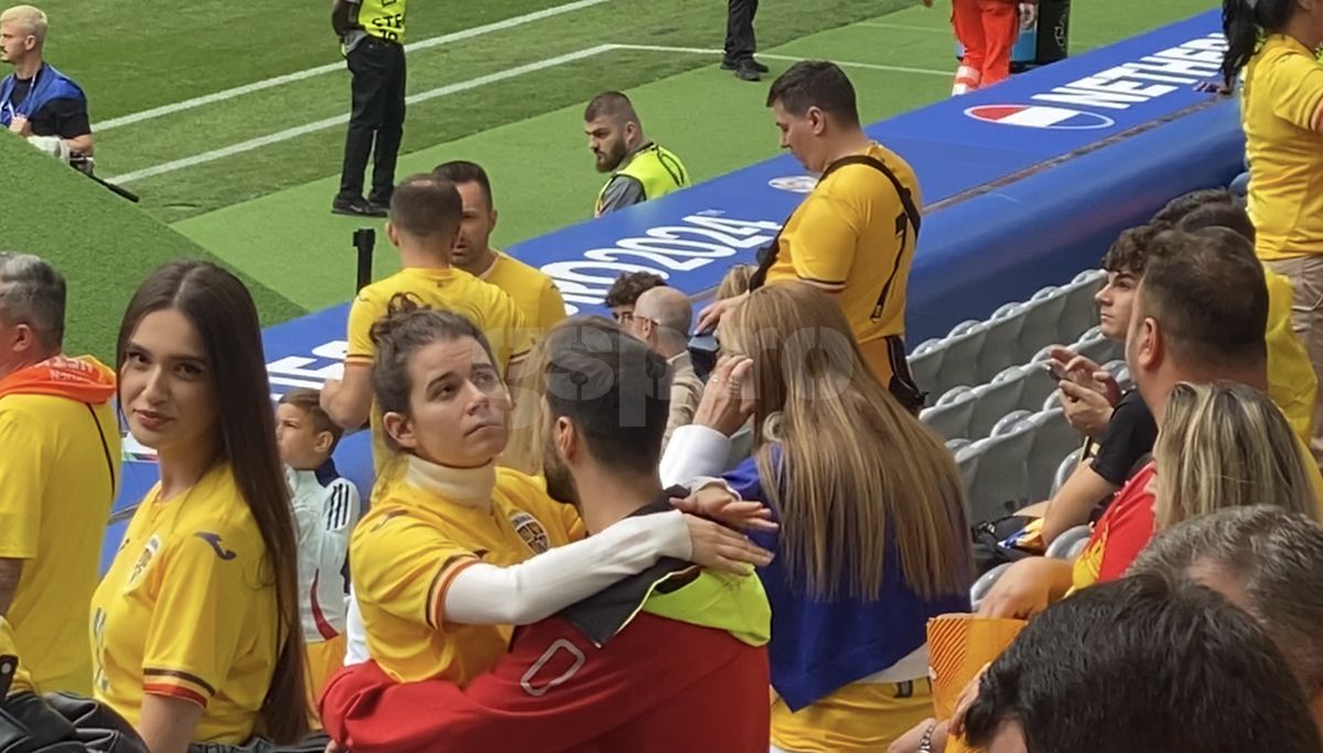 Love is in the air: Kira Hagi, surprinsă în brațele iubitului ei  » Scene romantice în tribunele Allianz Arena