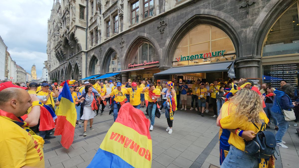 Fanii români fac spectacol la Munchen / România - Olanda, 02.07.2024