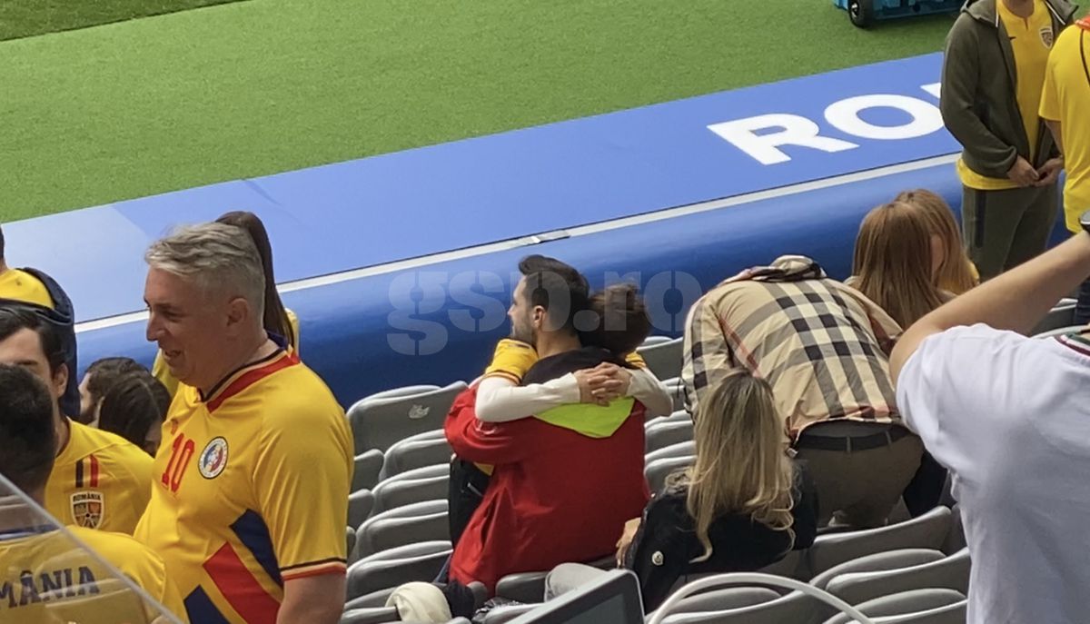 Love is in the air: Kira Hagi, surprinsă în brațele iubitului ei  » Scene romantice în tribunele Allianz Arena