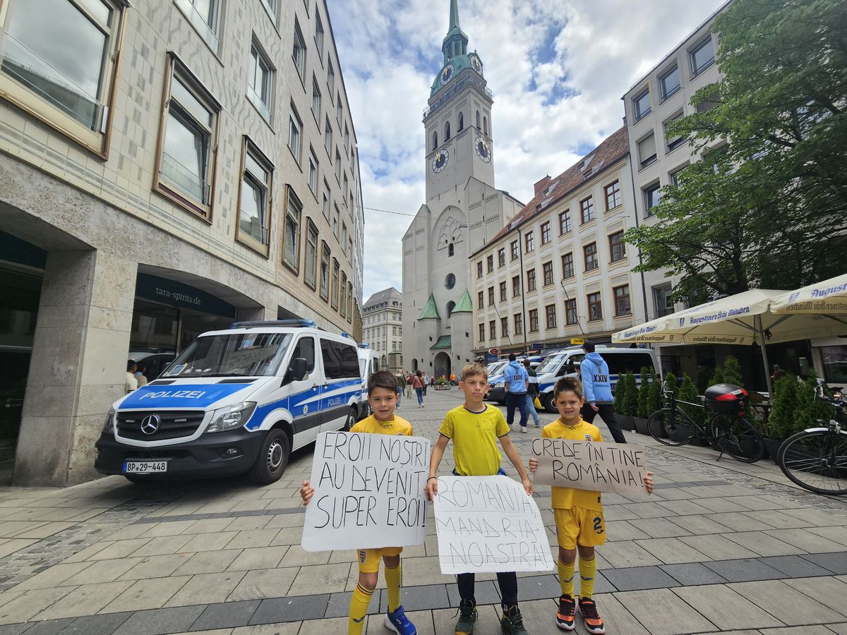 Fanii români fac spectacol la Munchen / România - Olanda, 02.07.2024