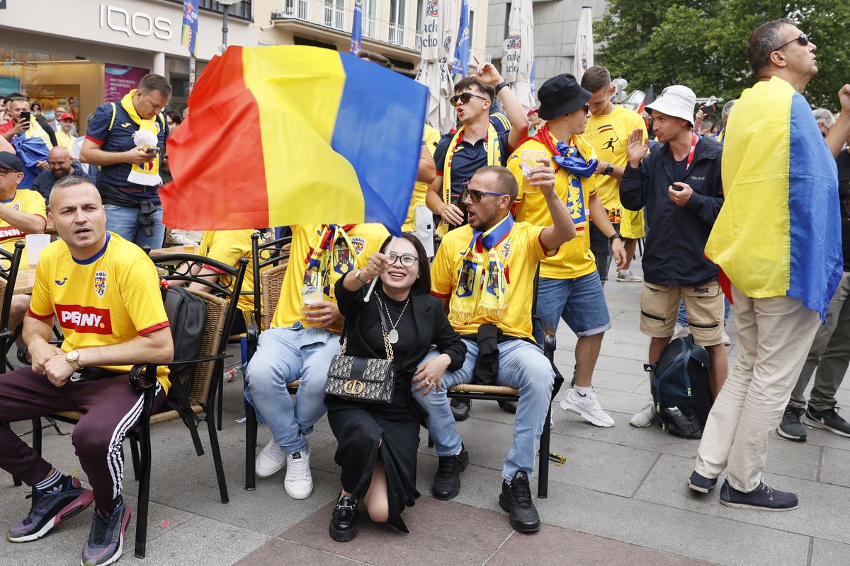 Fanii români fac spectacol la Munchen / România - Olanda, 02.07.2024