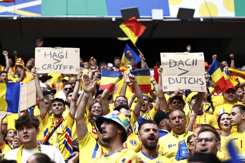 Hagi > Cruyff, mesajul prin care suporterii români i-au provocat pe olandezi în tribunele de la Munchen
