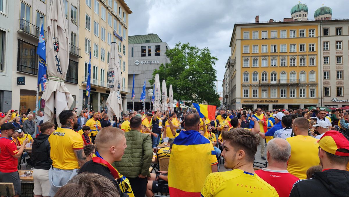 Fanii români fac spectacol la Munchen / România - Olanda, 02.07.2024