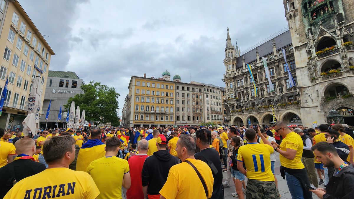 Fanii români fac spectacol la Munchen / România - Olanda, 02.07.2024