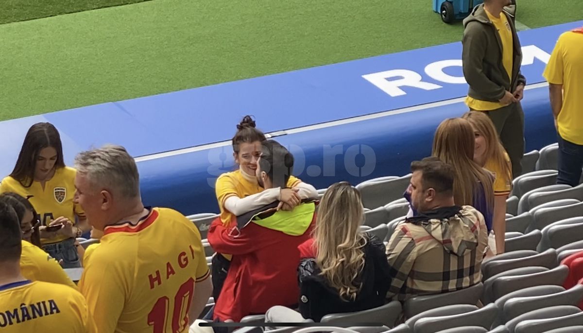 Love is in the air: Kira Hagi, surprinsă în brațele iubitului ei  » Scene romantice în tribunele Allianz Arena