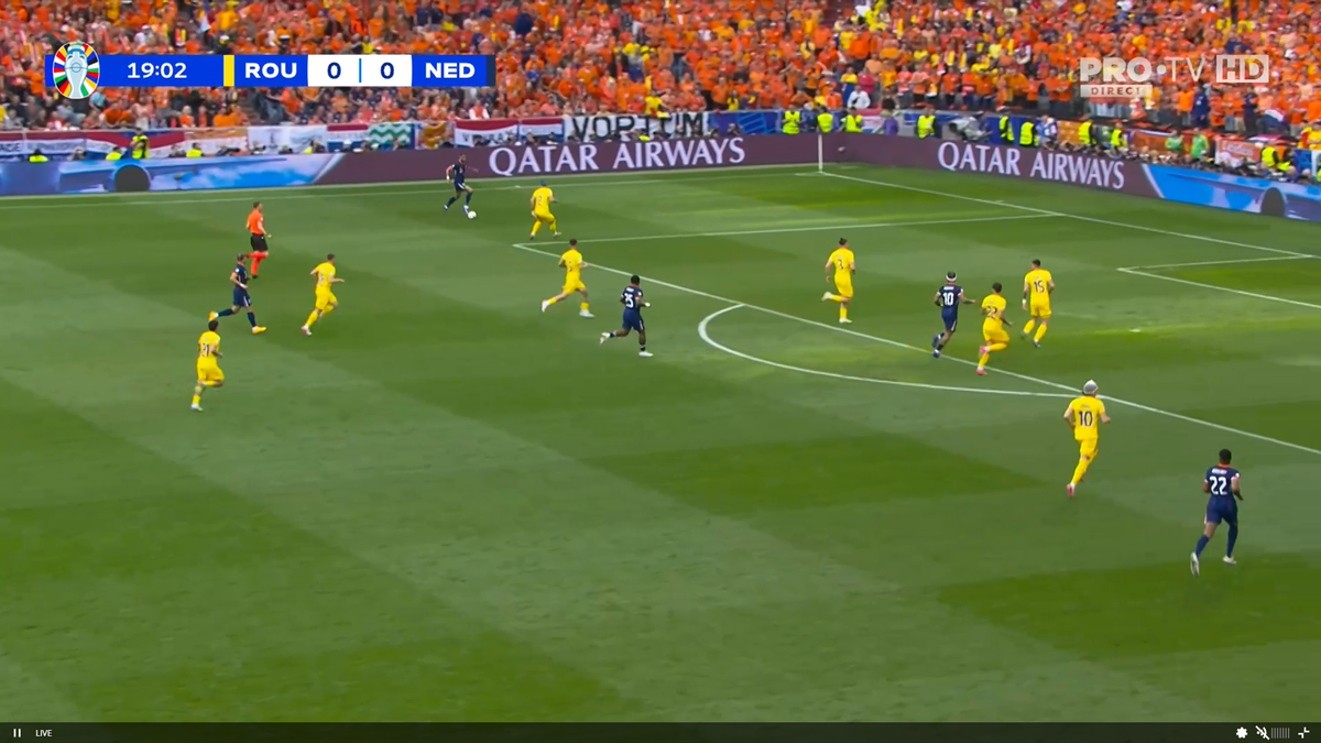 Golul lui Gakpo în România - Olanda, la EURO 2024
