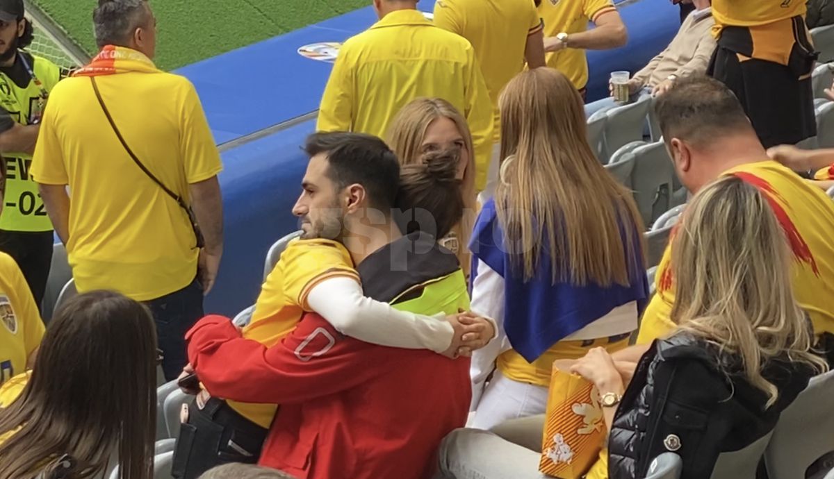 Love is in the air: Kira Hagi, surprinsă în brațele iubitului ei  » Scene romantice în tribunele Allianz Arena