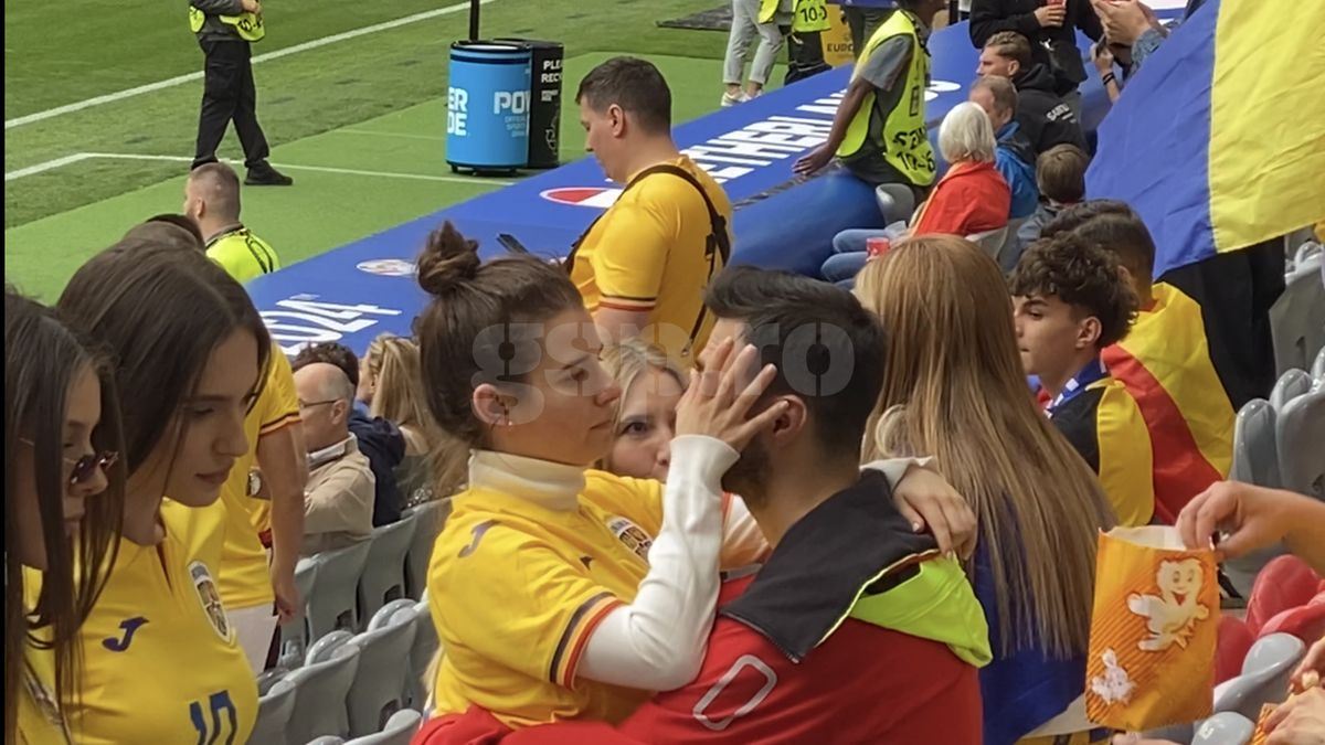 Love is in the air: Kira Hagi, surprinsă în brațele iubitului ei  » Scene romantice în tribunele Allianz Arena