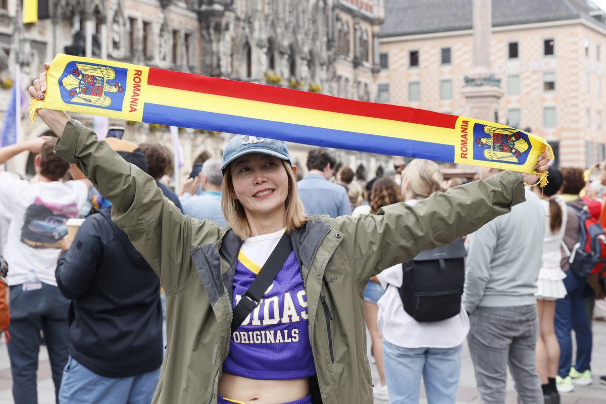 Piele de găină! Atmosferă senzațională creată de fanii „tricolorilor” » Momentul intonării imnului României a zguduit Munchenul