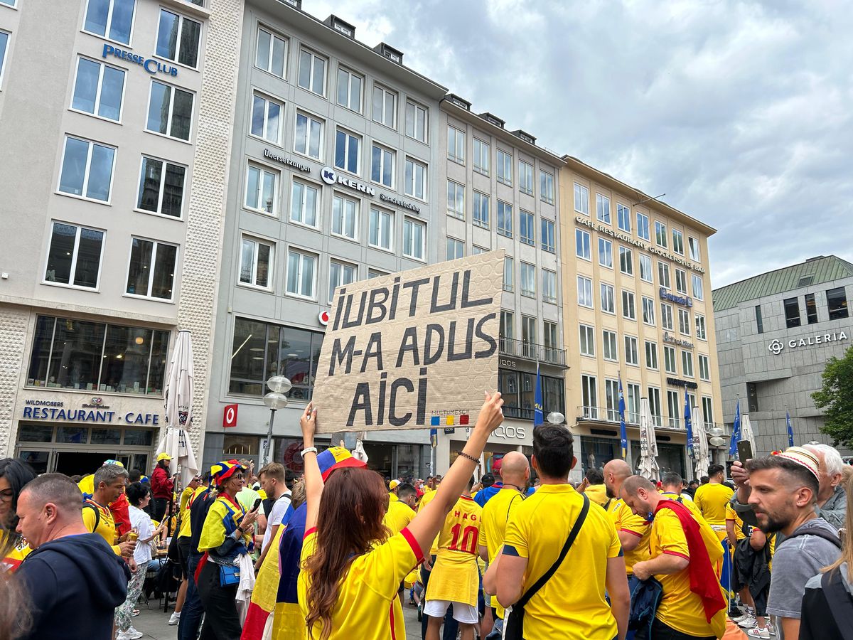 Fanii români fac spectacol la Munchen / România - Olanda, 02.07.2024