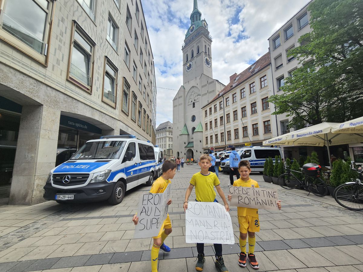 Fanii români fac spectacol la Munchen / România - Olanda, 02.07.2024