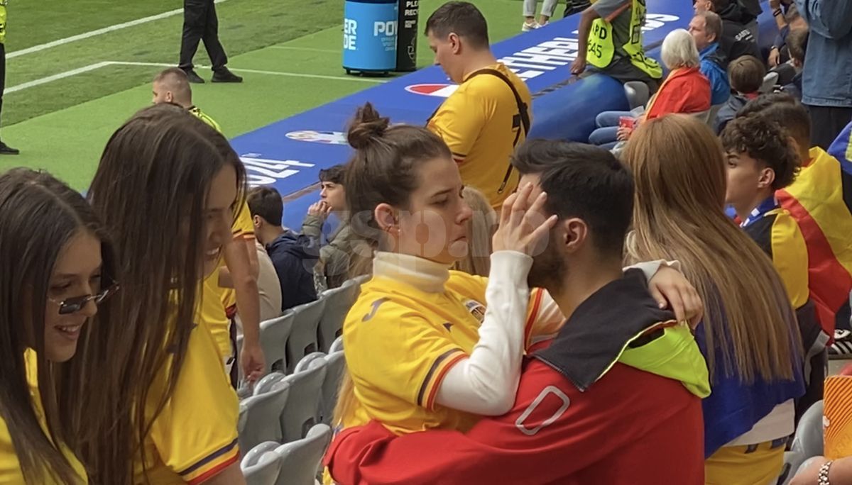 Love is in the air: Kira Hagi, surprinsă în brațele iubitului ei  » Scene romantice în tribunele Allianz Arena