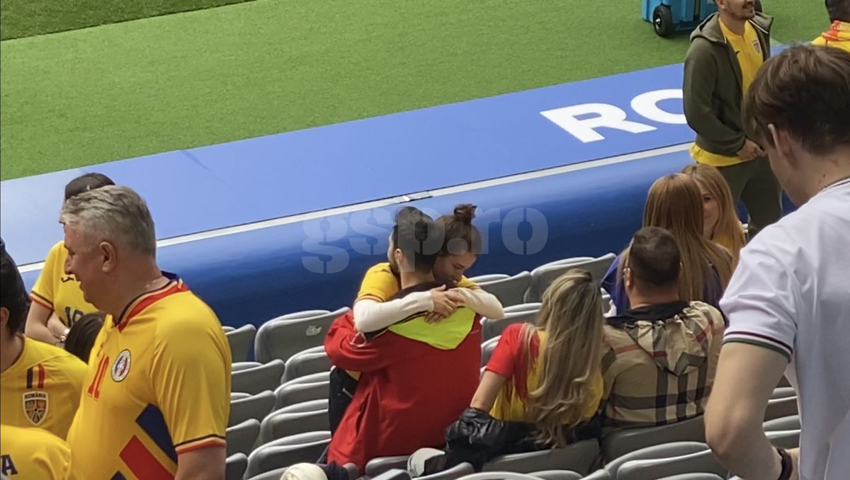 Love is in the air: Kira Hagi, surprinsă în brațele iubitului ei  » Scene romantice în tribunele Allianz Arena