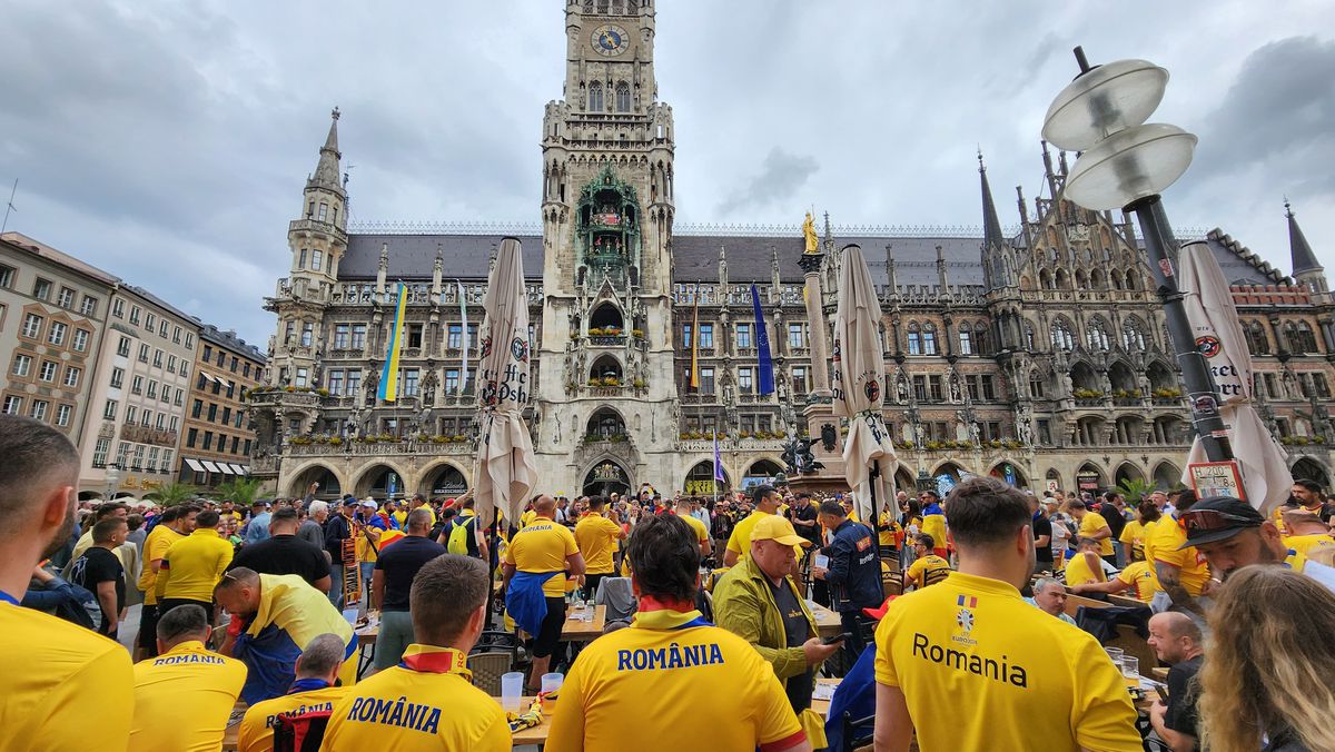 Fanii români fac spectacol la Munchen / România - Olanda, 02.07.2024