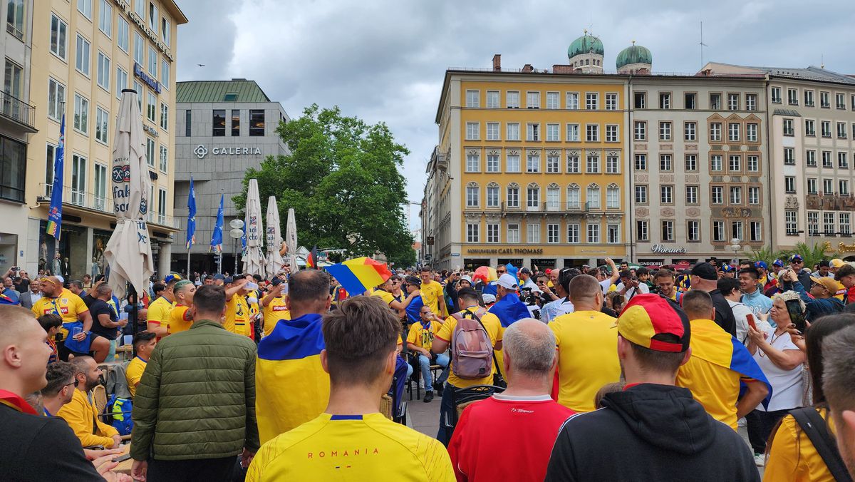 Fanii români fac spectacol la Munchen / România - Olanda, 02.07.2024