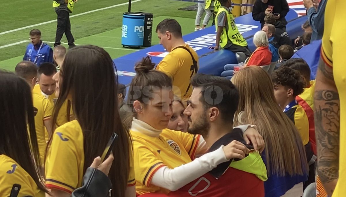 Love is in the air: Kira Hagi, surprinsă în brațele iubitului ei  » Scene romantice în tribunele Allianz Arena