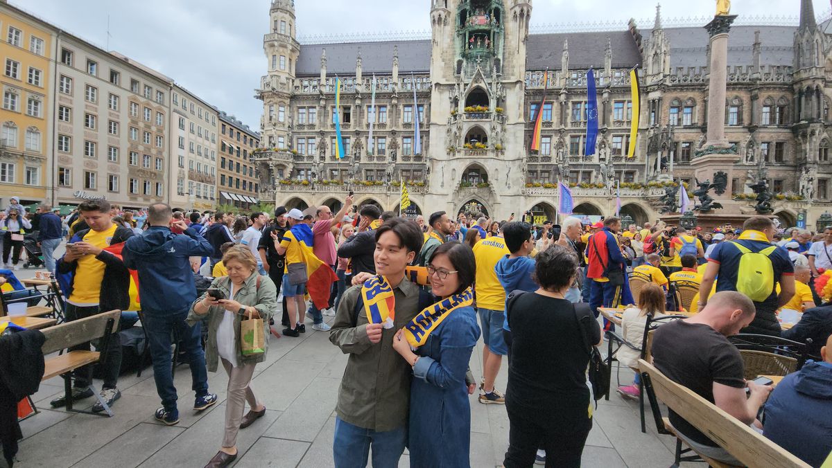 Fanii români fac spectacol la Munchen / România - Olanda, 02.07.2024