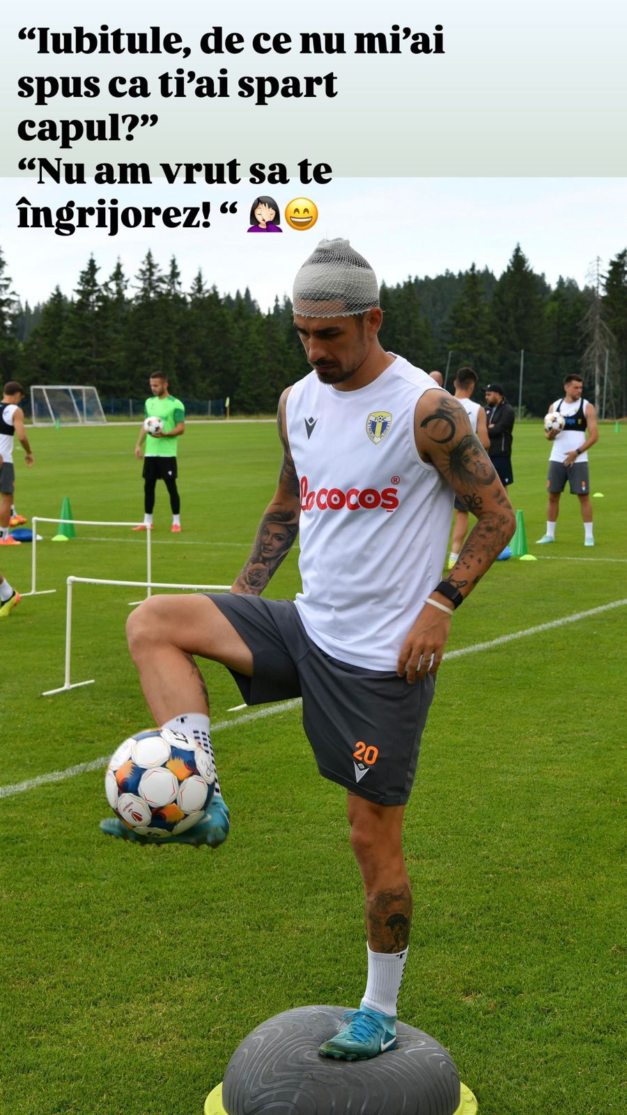 Sursă foto: Instagram Andreea Hanca Soția fotbalistului din Superliga, postare curioasă după întâmplarea din cantonament: „Acel moment când afli din presă că soțul tău...”