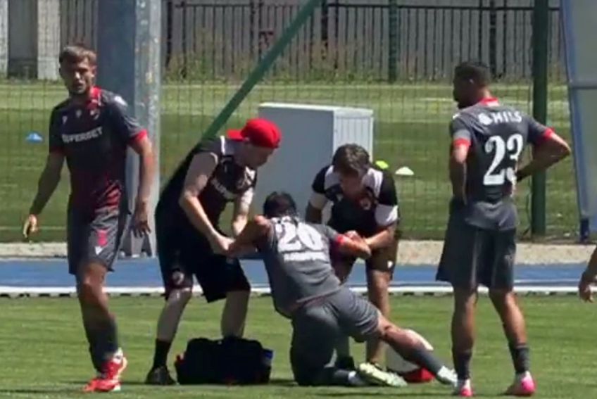 Antonio Bordușanu s-a accidentat! Suspect de ruptură musculară