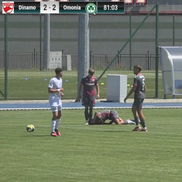 Antonio Bordușanu s-a accidentat în amicalul dintre Dinamo și Omonia