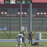 Antonio Bordușanu s-a accidentat în amicalul dintre Dinamo și Omonia