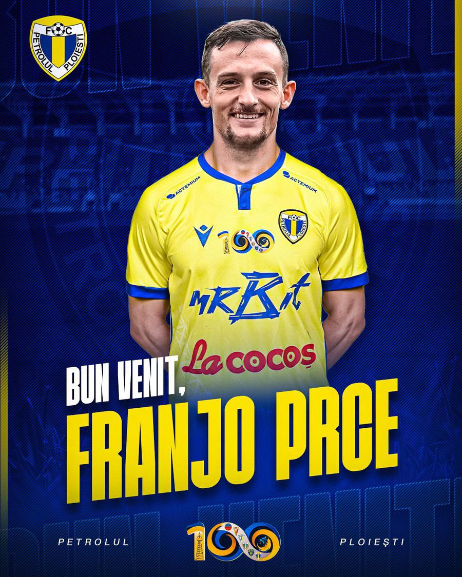 Franjo Prce a fost prezentat oficial la Petrolul Franjo Prce, fundaș trecut și pe la Lazio, a fost prezentat în Superligă