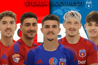 Steaua București a oficializat astăzi 5 transferuri: trei români și doi spanioli