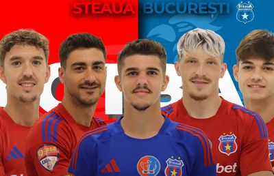 Steaua București a oficializat astăzi 5 transferuri: trei români și doi spanioli