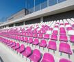 Scaune noi pe Stadionul „Știința” din Timișoara // foto: Facebook @Politehnica Timișoara