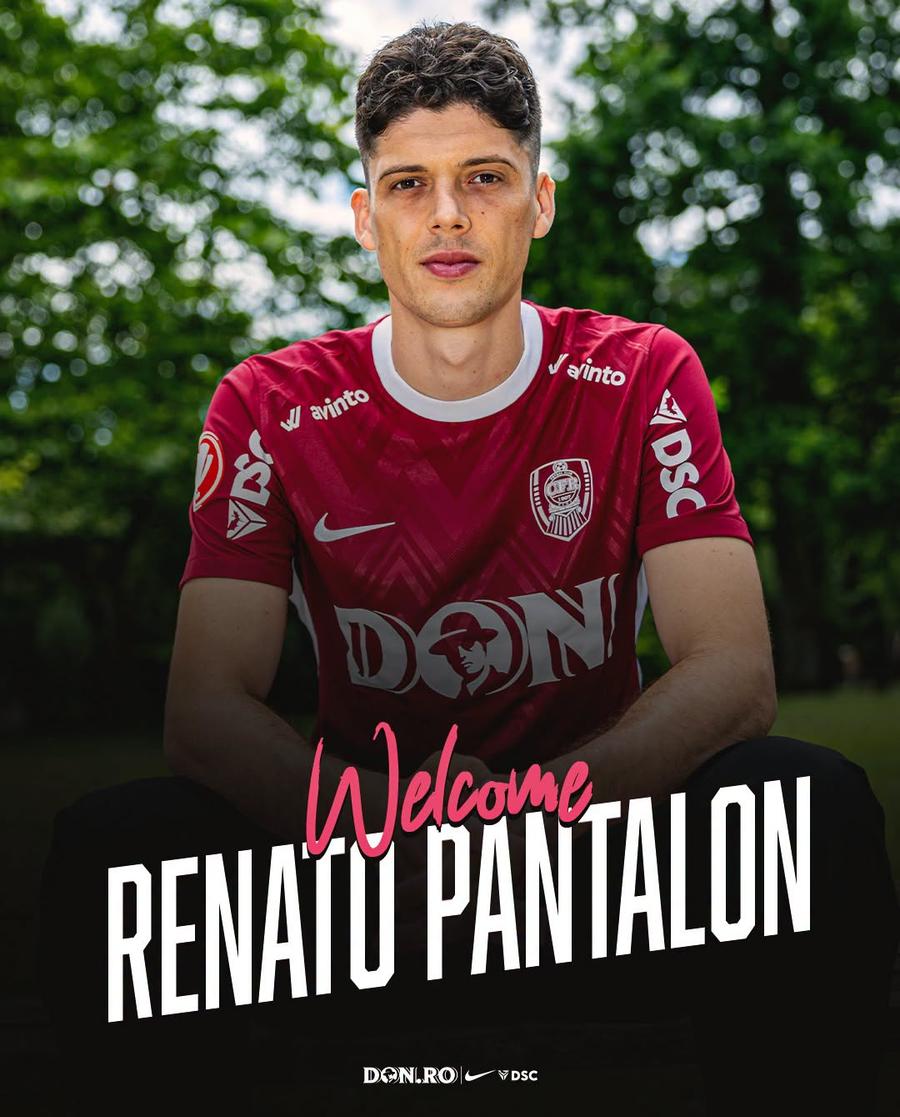 Renato Pantalon a semnat cu CFR Cluj // Foto: Facebook Nou transfer la CFR Cluj: „Bine ai venit, Pantalon!”