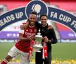 Aubameyang, alături de antrenorul Mikel Arteta // foto: Guliver/gettyimages