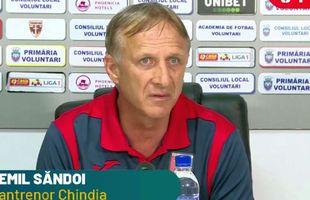 POLI IAȘI - CHINDIA 1-0. Emil Săndoi, primele declarații după ce a retrogradat cu Chindia: „Mă simt frustrat”